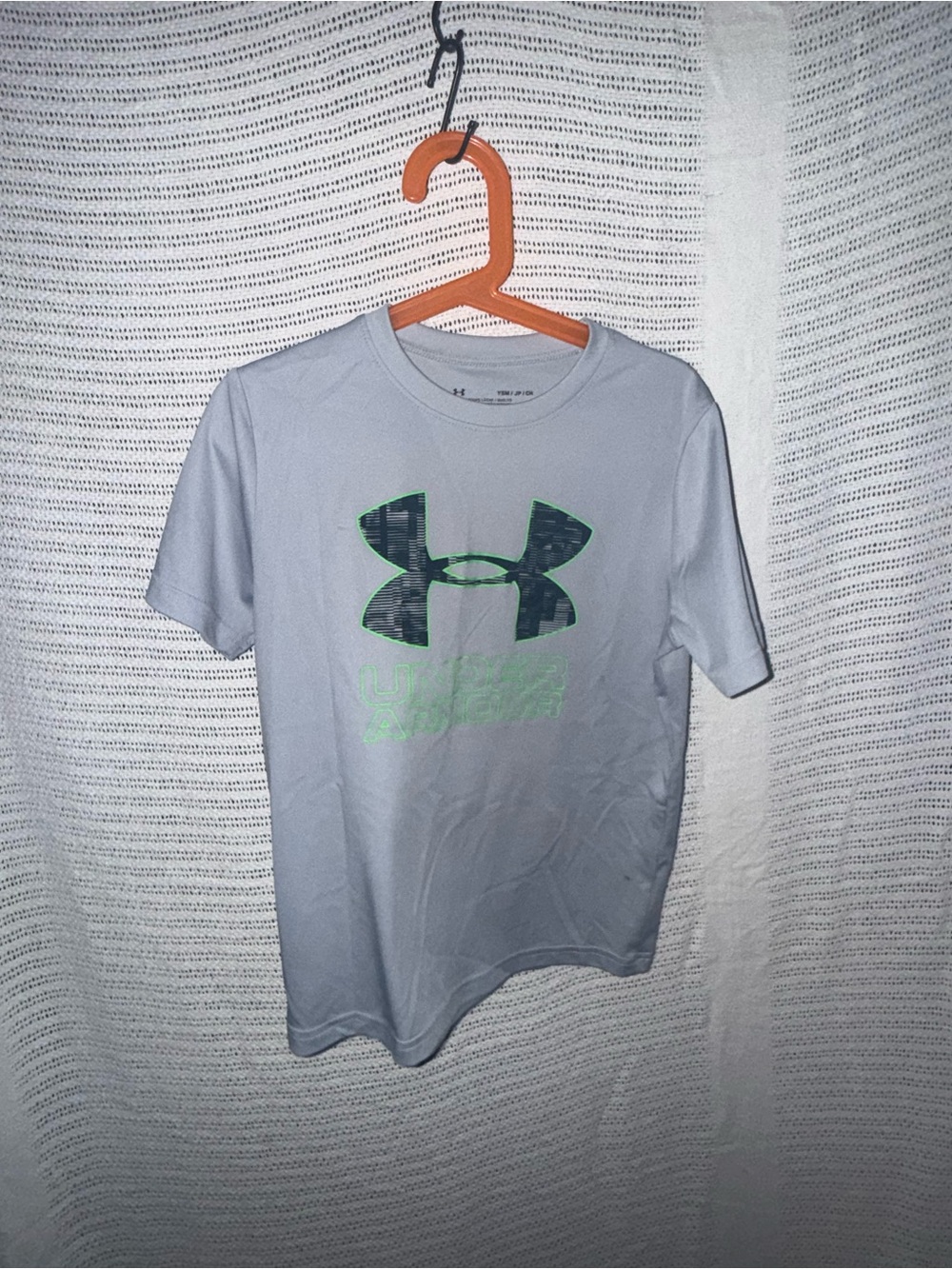 Under Armour White Performance Tee with Black Logo